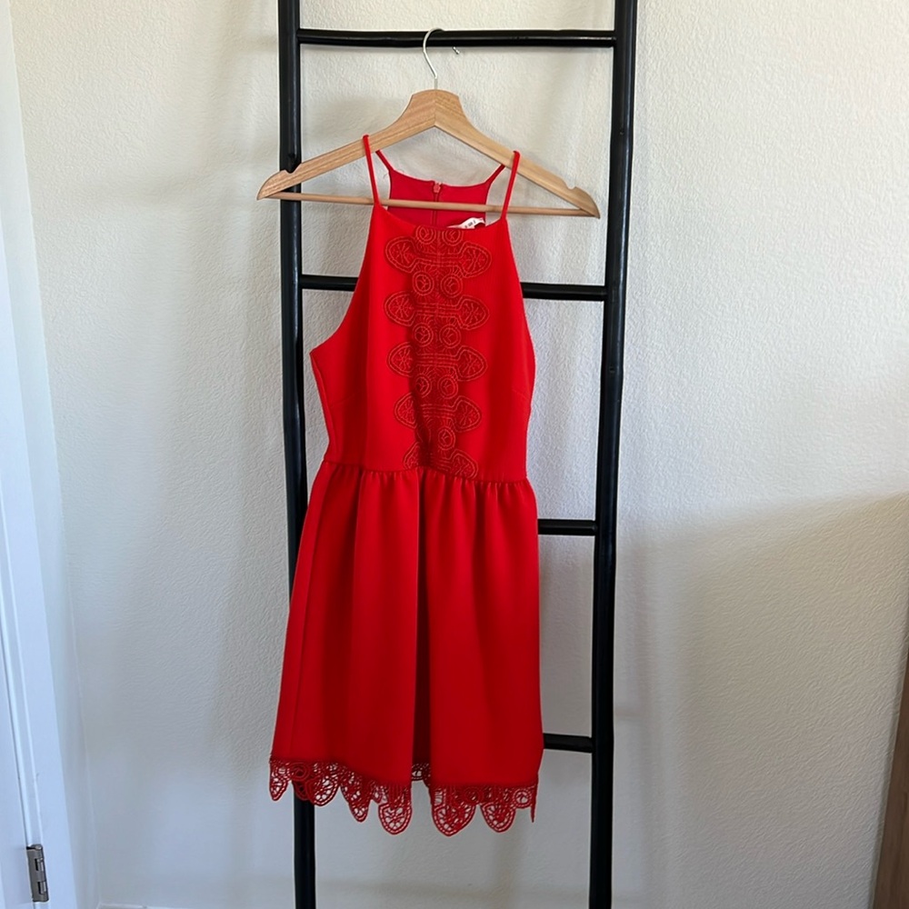 Small women’s red dress